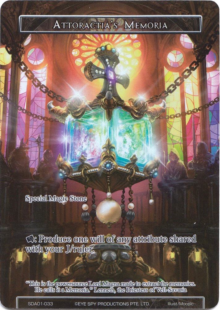 Attoractia's Memoria (Full Art), Alice Origin Starter Deck SDAO1-033