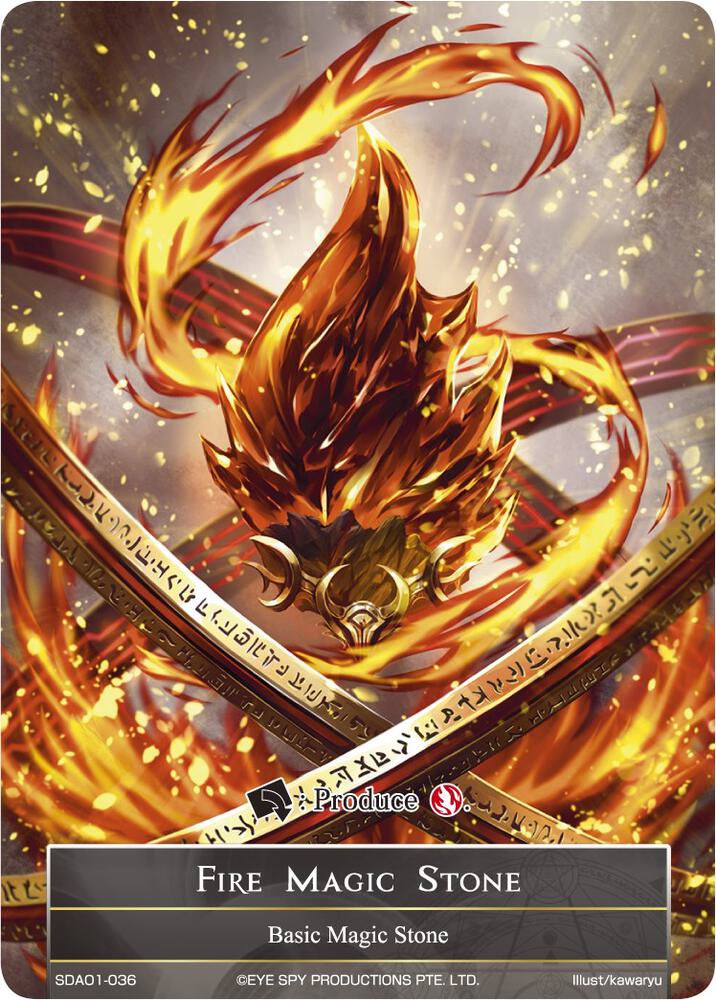 Fire Magic Stone, Alice Origin Starter Deck SDAO1-036