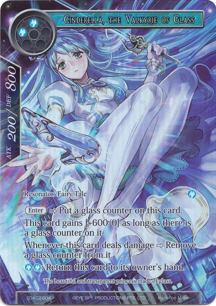 Cinderella, the Valkyrie of Glass (Full Art), Alice Origin II Starter Deck SDAO2-004