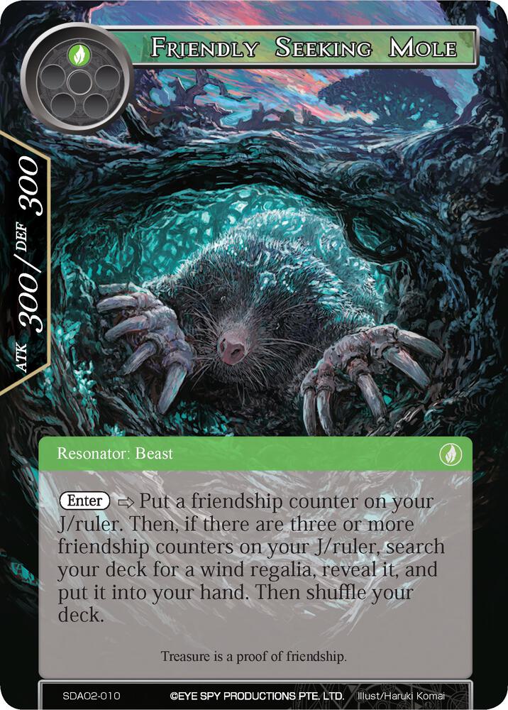 Friendly Seeking Mole, Alice Origin II Starter Deck SDAO2-010