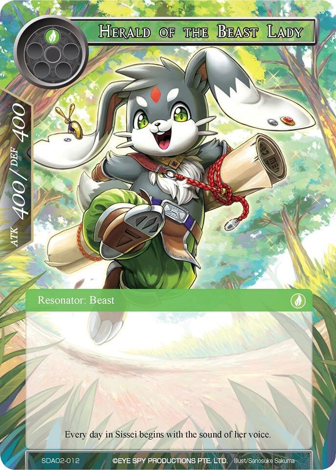 Herald of the Beast Lady, Alice Origin II Starter Deck SDAO2-012