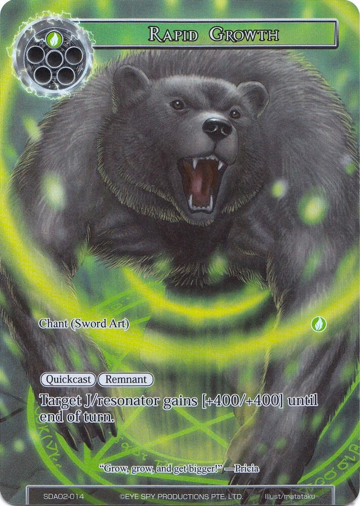 Rapid Growth (Full Art), Alice Origin II Starter Deck SDAO2-014