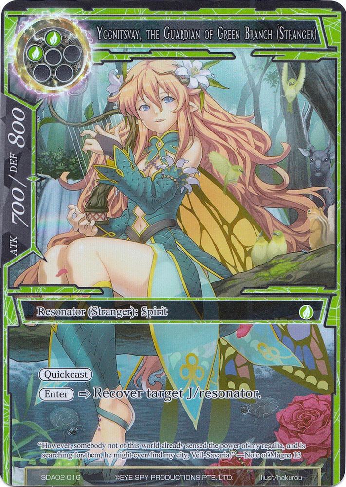 Yggnitsvay, the Guardian of Green Branch (Stranger) (Full Art), Alice Origin II Starter Deck SDAO2-016