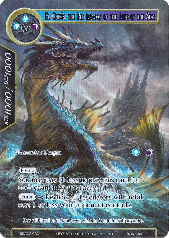 El Chifon, the Pet Dragon of the Lord of the Seas (Full Art), Alice Origin II Starter Deck SDAO2-020