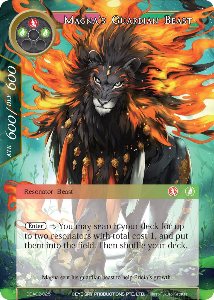 Magna's Guardian Beast, Alice Origin II Starter Deck SDAO2-025
