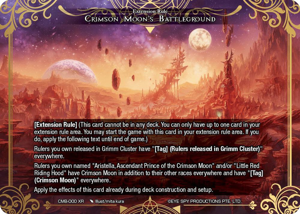 Crimson Moon's Battleground, Crimson Moon's Battleground CMB-000 XR