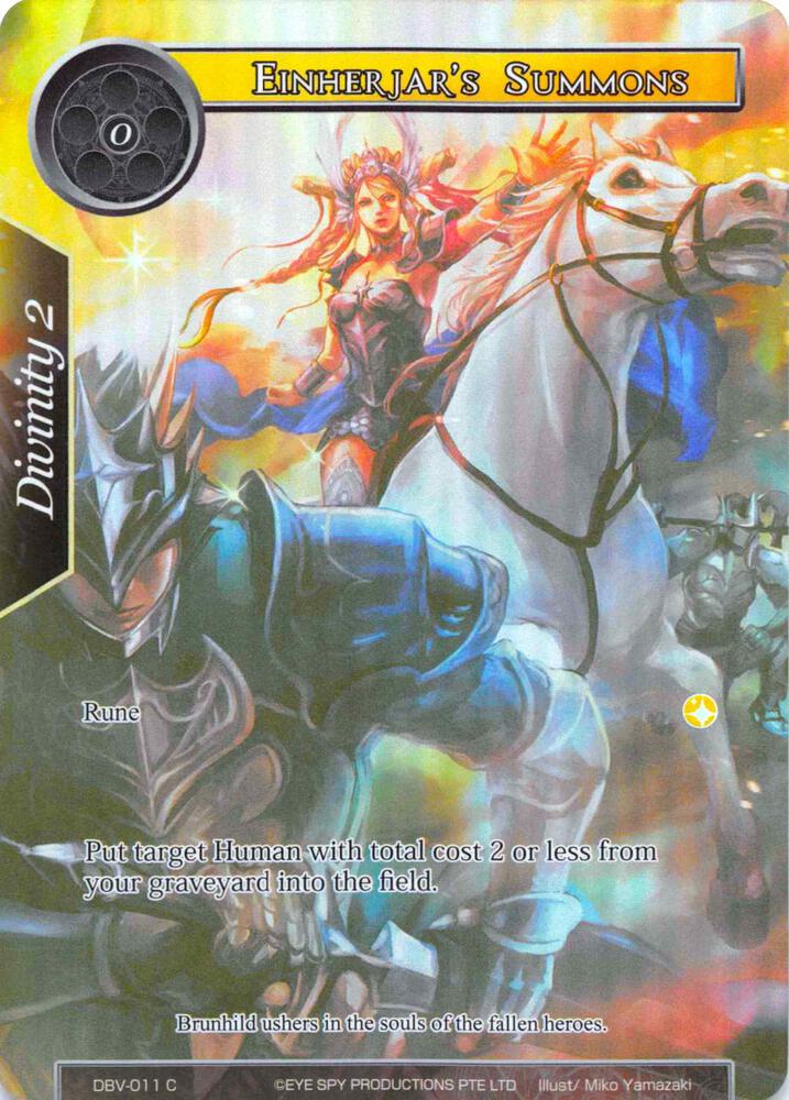 Einherjar's Summons (Full Art), The Decisive Battle of Valhalla DBV-011