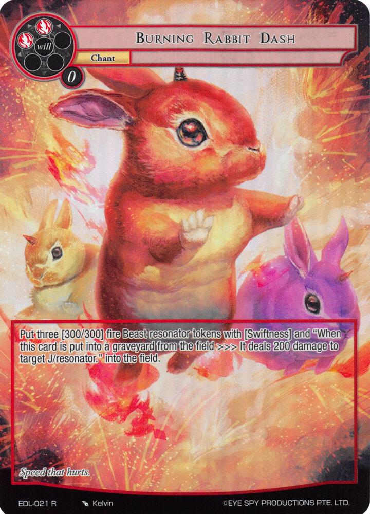Burning Rabbit Dash (Full Art), The Epic of the Dragon Lord EDL-021