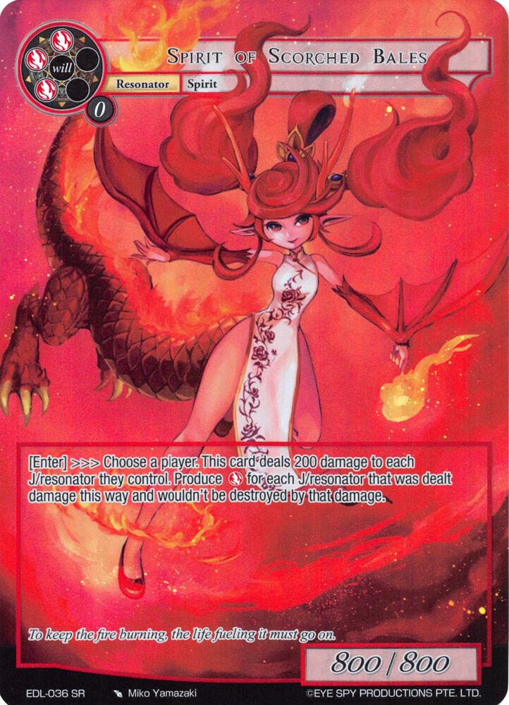 Spirit of Scorched Bales (Full Art), The Epic of the Dragon Lord EDL-036