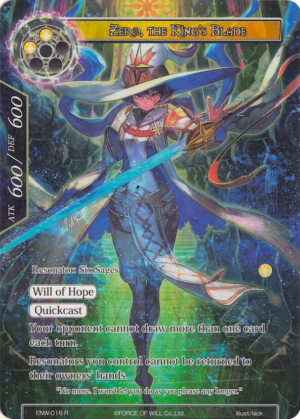 Zero, the King's Blade (Full Art), Echoes of the New World ENW-016