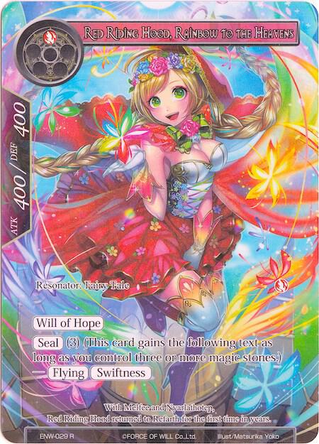 Red Riding Hood, Rainbow to the Heavens (Full Art), Echoes of the New World ENW-029