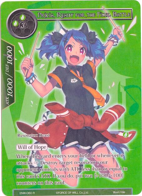 Pricia, Ready for the Final Battle (Alternate Full Art), Echoes of the New World ENW-060