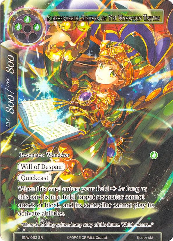 Scheherazade, Speaker of Yet Unknown Truths (Full Art), Echoes of the New World ENW-062