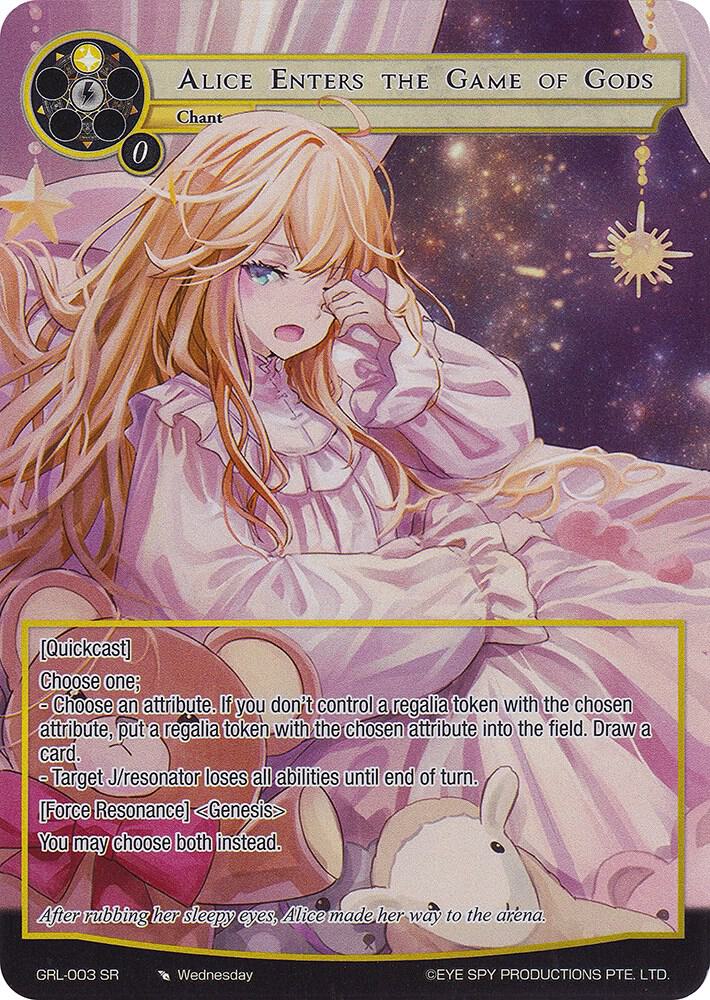 Alice Enters the Game of Gods (Full Art), Game of Gods: Reloaded GRL-003