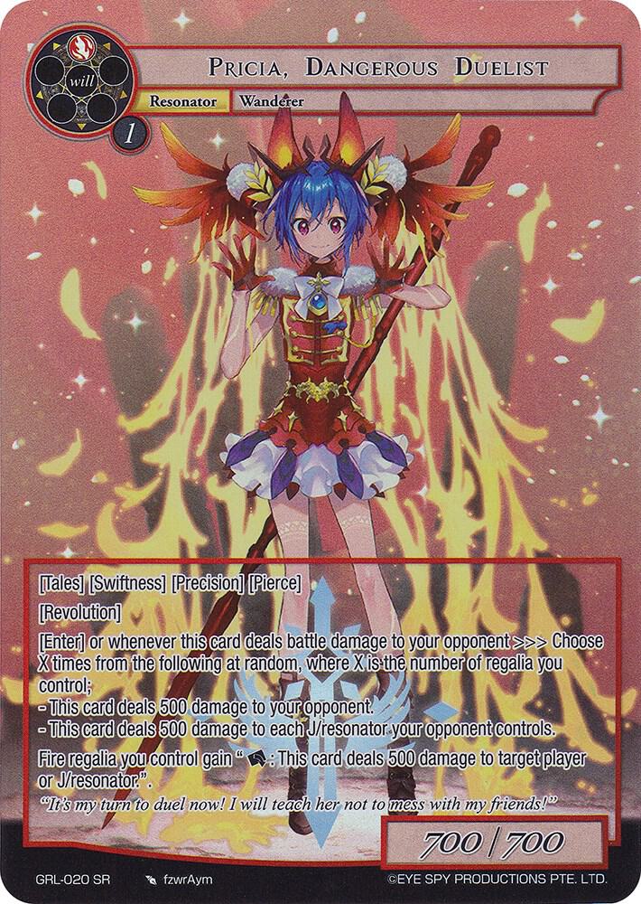 Pricia, Dangerous Duelist (Full Art), Game of Gods: Reloaded GRL-020