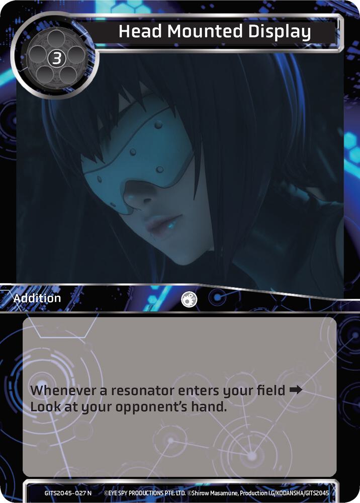 Head Mounted Display, Ghost in the Shell SAC_2045 GITS2045-027