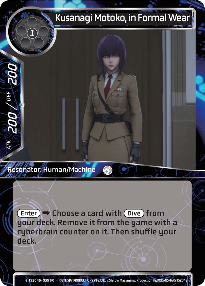 Kusanagi Motoko, in Formal Wear, Ghost in the Shell SAC_2045 GITS2045-035
