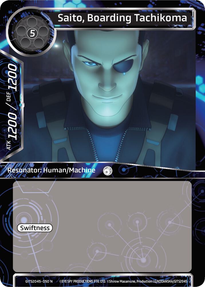 Saito, Boarding Tachikoma, Ghost in the Shell SAC_2045 GITS2045-050