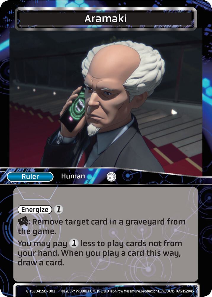 Aramaki, Ghost in the Shell SAC_2045 Starter Deck GITS2045SD-001