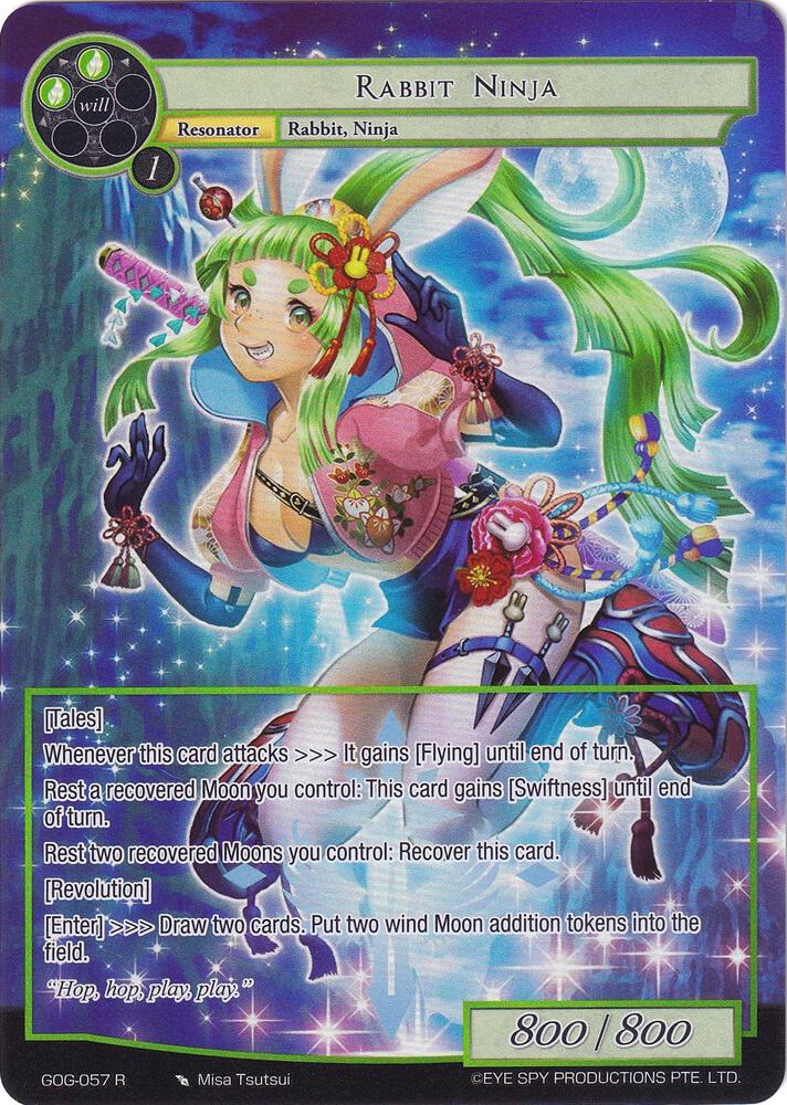 Rabbit Ninja (Full Art), Game of Gods GOG-057
