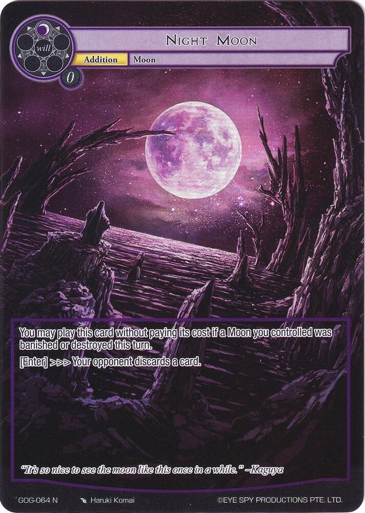 Night Moon (Full Art), Game of Gods GOG-064