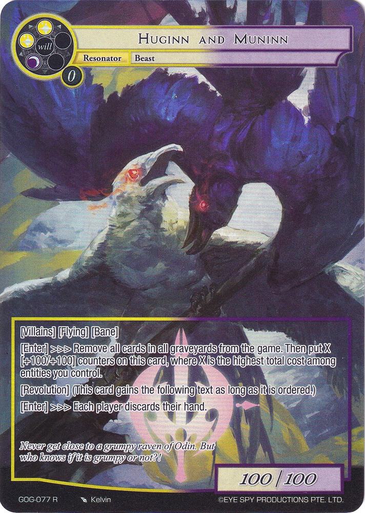 Huginn and Muninn (Full Art), Game of Gods GOG-077