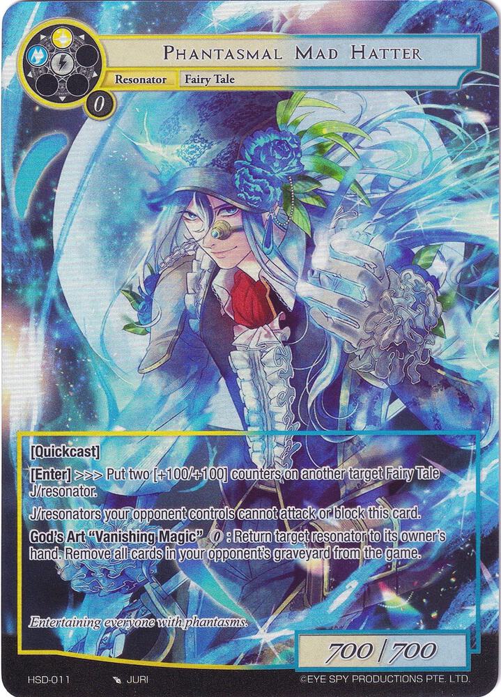 Phantasmal Mad Hatter (Full Art), Hero Cluster Starter Decks HSD-011