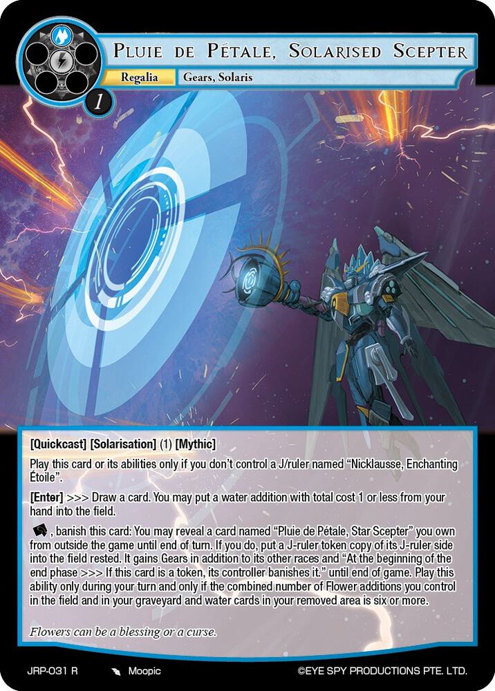 Pluie de Petale, Solarised Scepter, Judgment of the Rogue Planet JRP-031 R