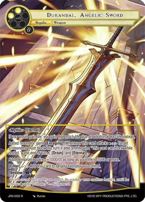 Durandal Angelic Sword, Journey to Ravidra JRV-002 R