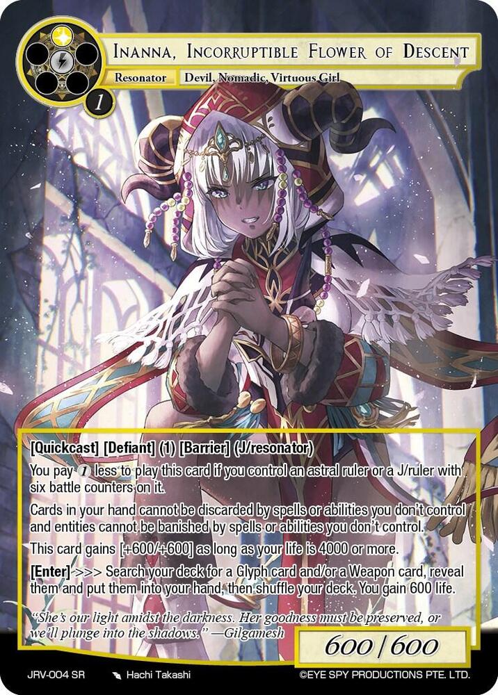 Inanna, Incorruptible Flower of Descent, Journey to Ravidra JRV-004 SR