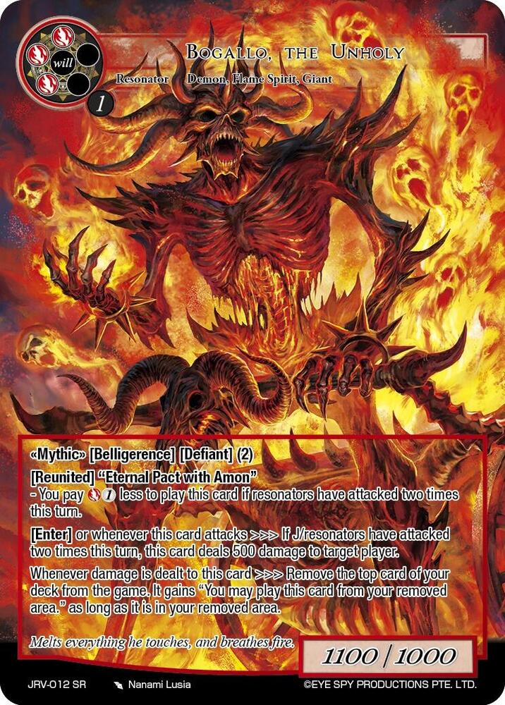 Bogallo, the Unholy, Journey to Ravidra JRV-012 SR