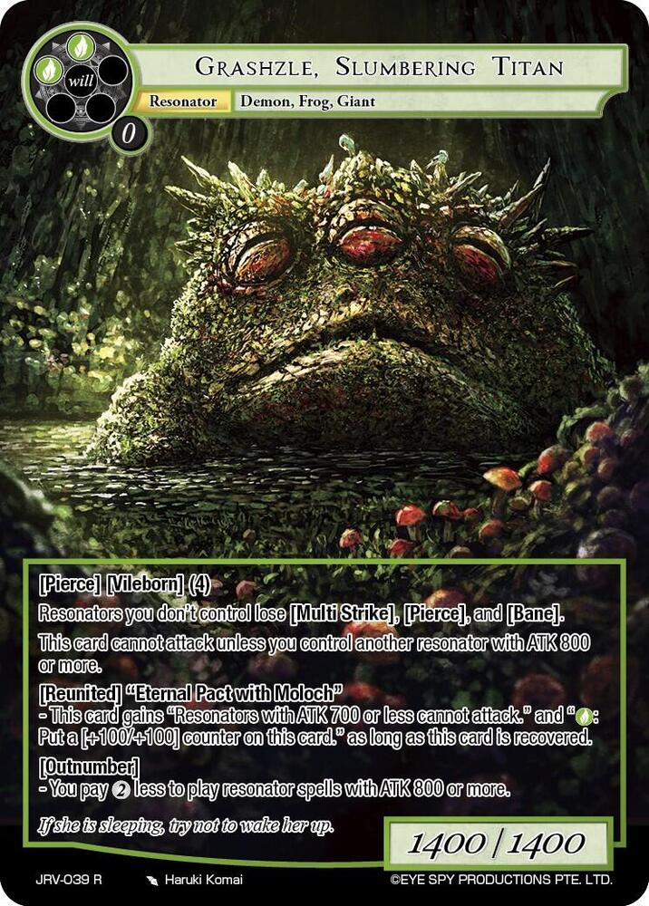Grashzle Slumbering Titan, Journey to Ravidra JRV-039 R