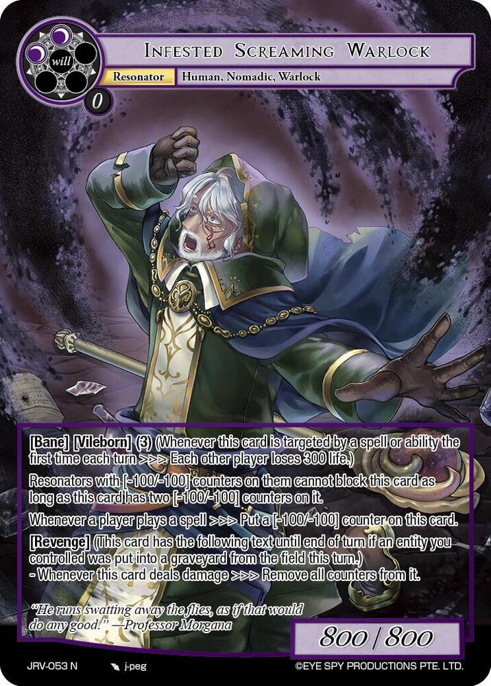 Infested Screaming Warlock, Journey to Ravidra JRV-053 N