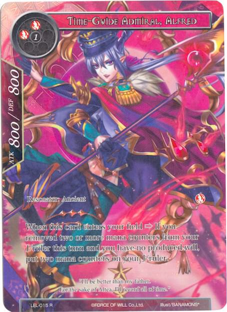 Time-Guide Admiral, Alfred (Full Art), Legacy Lost LEL-015