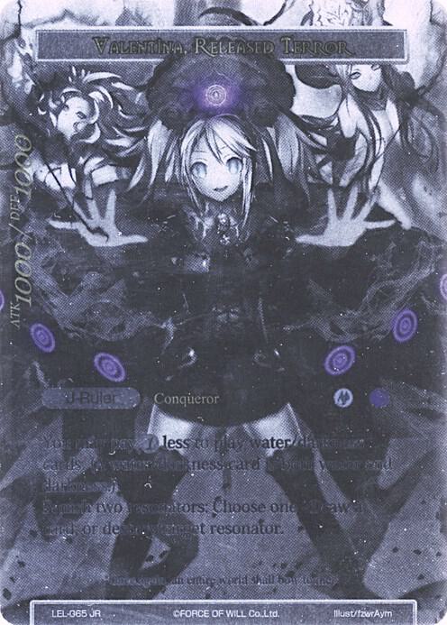 Invading Demon of Water, Valentina // Valentina, Released Terror (Uber Rare), Legacy Lost LEL-065 JR