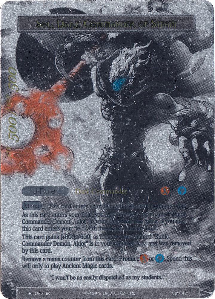 Sol, Hierophant of the Helio Star // Sol, Dark Commander of Steam (Uber Rare), Legacy Lost LEL-087 JR