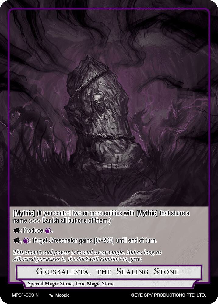 Grusbalesta, the Sealing Stone, Masterpiece "Pilgrim-Memories" MP01-099 N