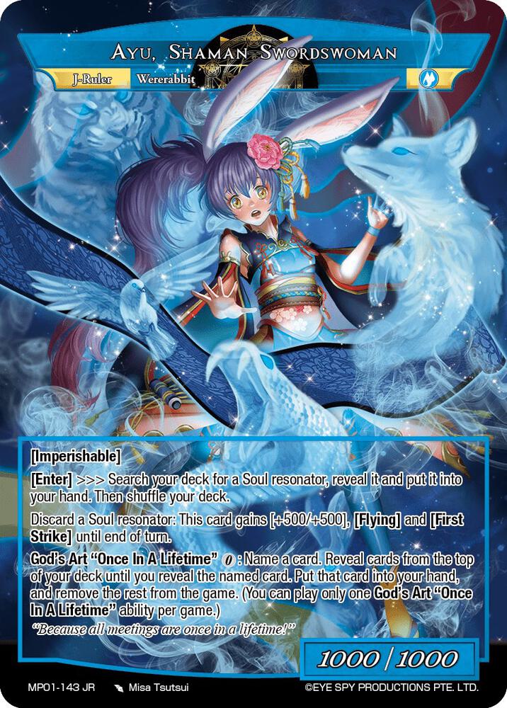 Ayu, Lunar Swordswoman // Ayu, Shaman Swordswoman, Masterpiece "Pilgrim-Memories" MP01-143 JR