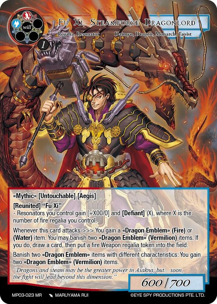 Fu Xi Steamforge Dragonlord, Masterpiece Collection 03 "Dimensional Hope" MP03-023 MR