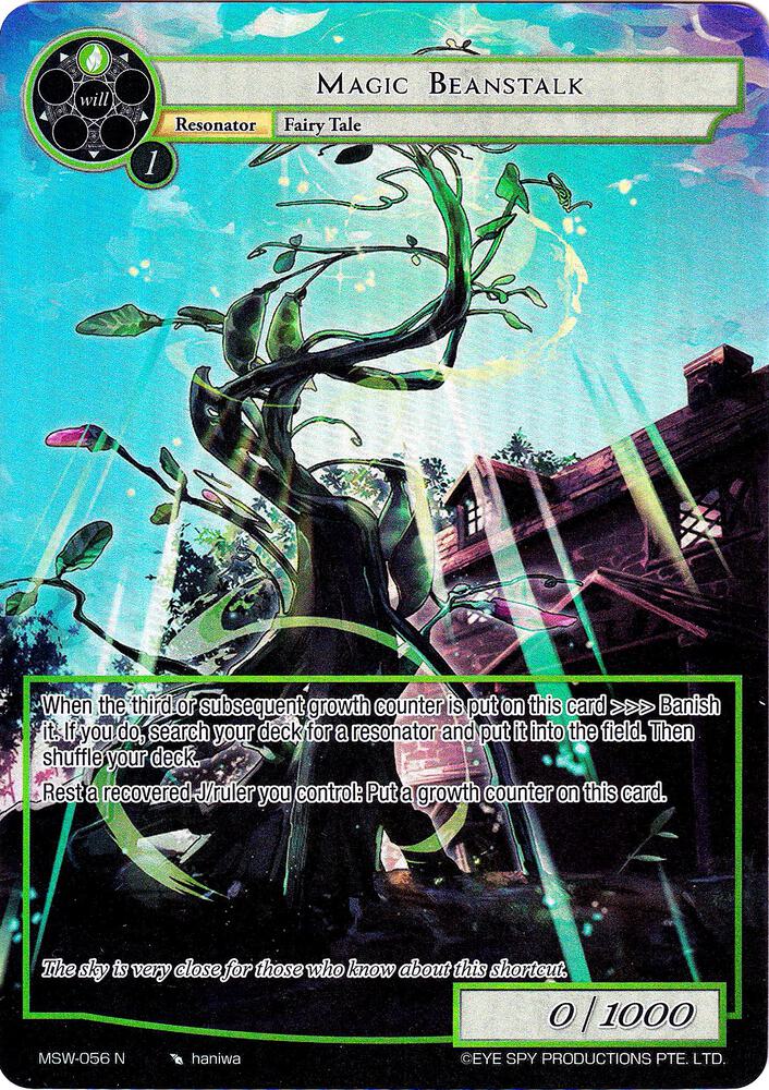 Magic Beanstalk (Full Art), The Magic Stone War - Zero MSW-056