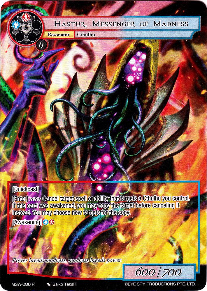 Hastur, Messenger of Madness (Full Art), The Magic Stone War - Zero MSW-086