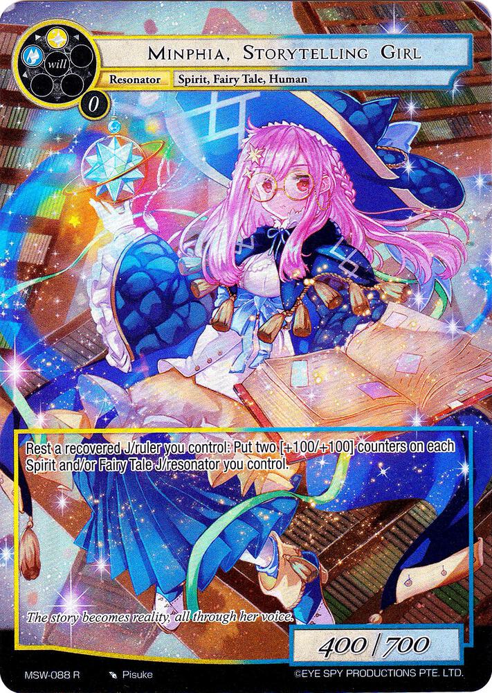 Minphia, Storytelling Girl (Full Art), The Magic Stone War - Zero MSW-088