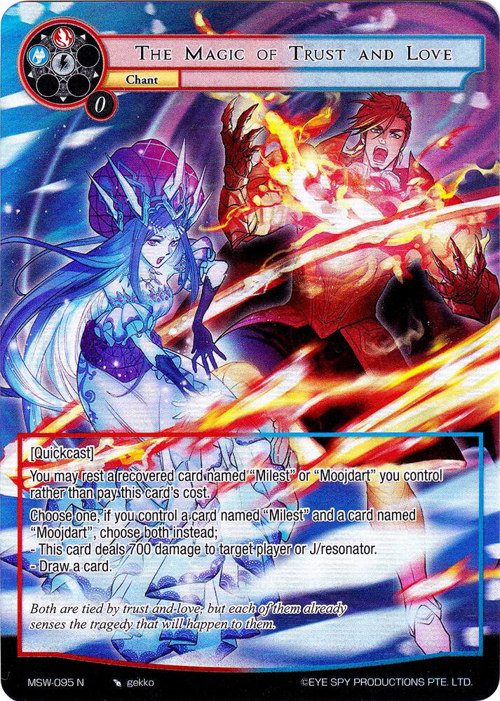 The Magic of Trust and Love (Full Art), The Magic Stone War - Zero MSW-095