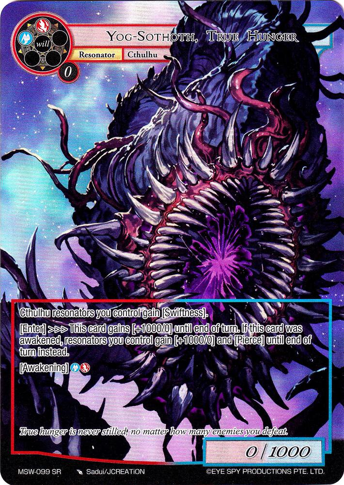 Yog-Sothoth, True Hunger (Full Art), The Magic Stone War - Zero MSW-099