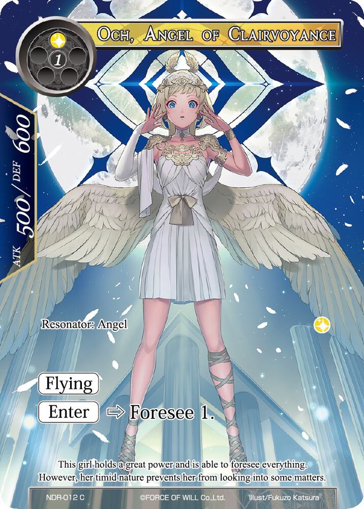 Och, Angel of Clairvoyance (Full Art), New Dawn Rises NDR-012