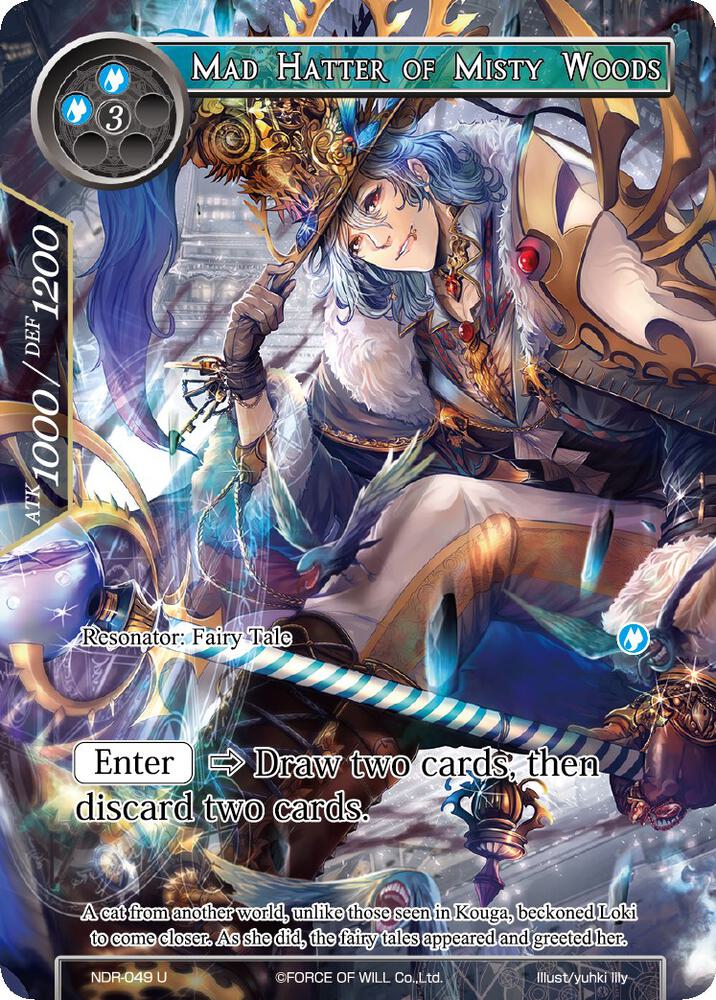 Mad Hatter of Misty Woods (Full Art), New Dawn Rises NDR-049