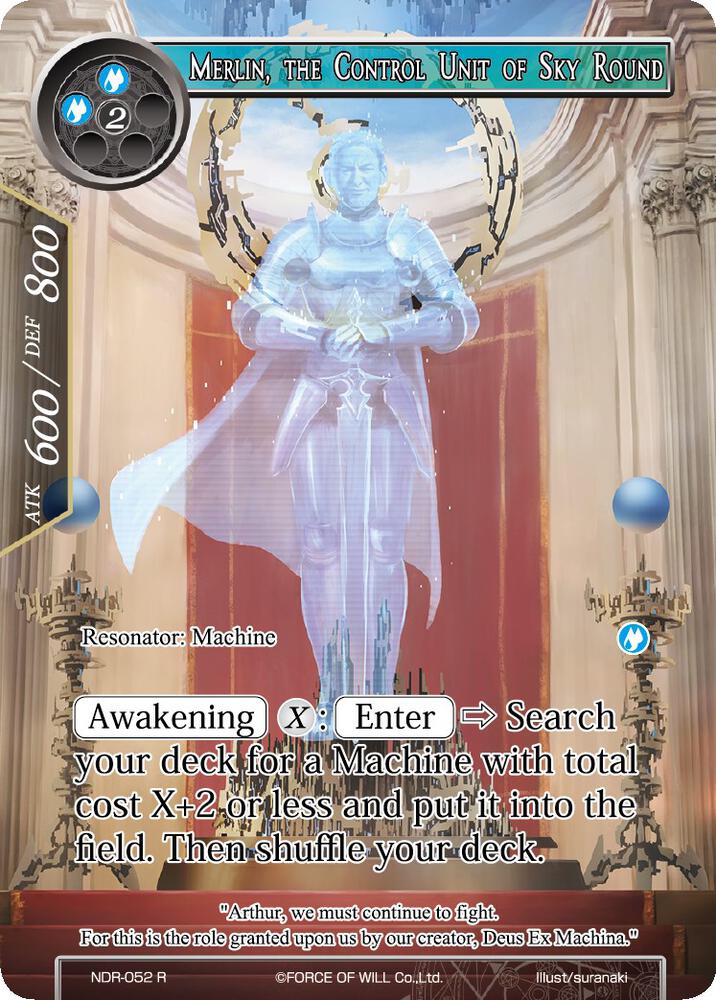 Merlin, the Control Unit of Sky Round (Full Art), New Dawn Rises NDR-052