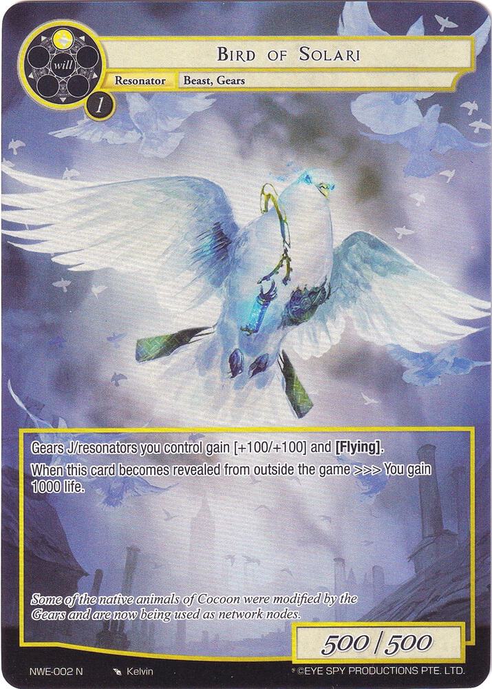 Bird of Solari (Full Art), A New World Emerges NWE-002 N