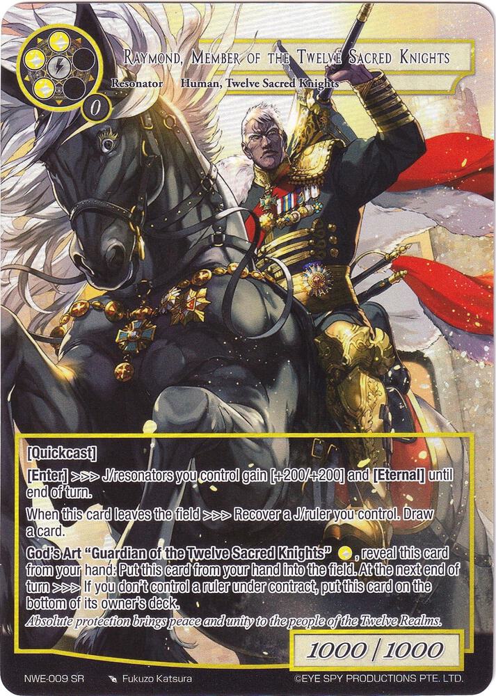 Raymond, Member of the Twelve Sacred Knights (Full Art), A New World Emerges NWE-009 SR