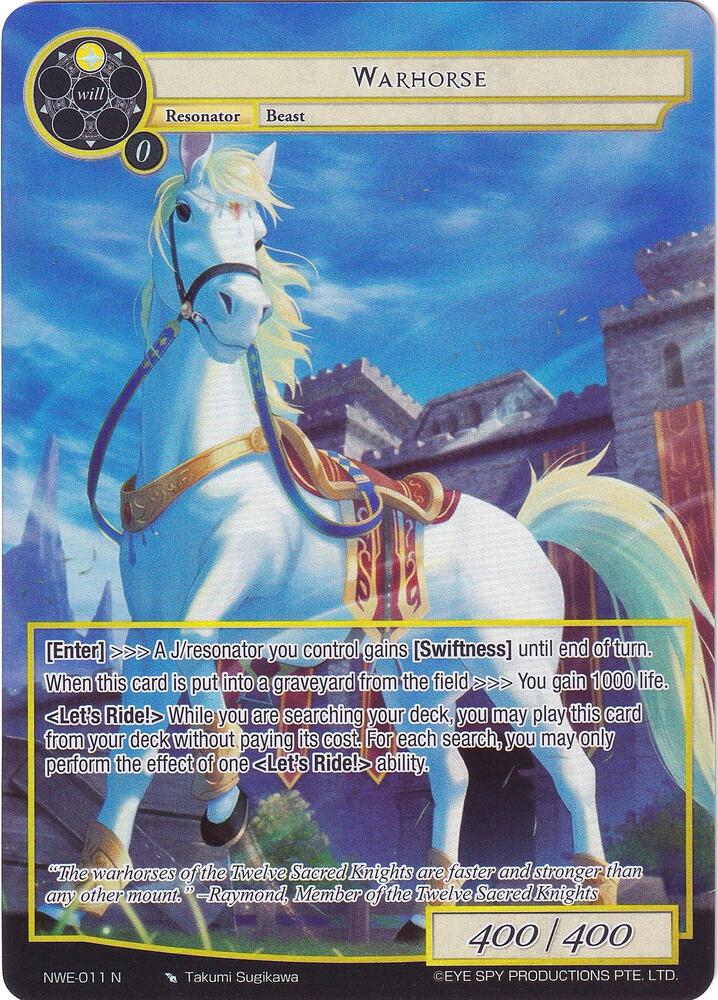 Warhorse (Full Art), A New World Emerges NWE-011 N